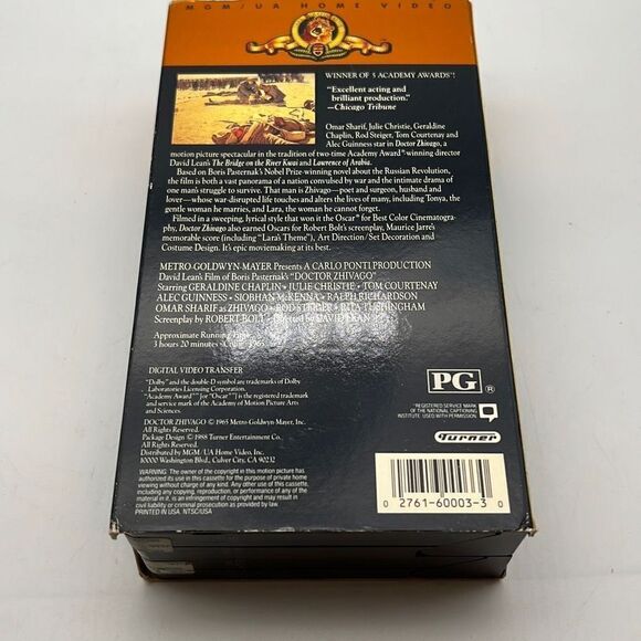Doctor Zhivago (VHS, 2-Tape Set, 1988) - Picture 2 of 4